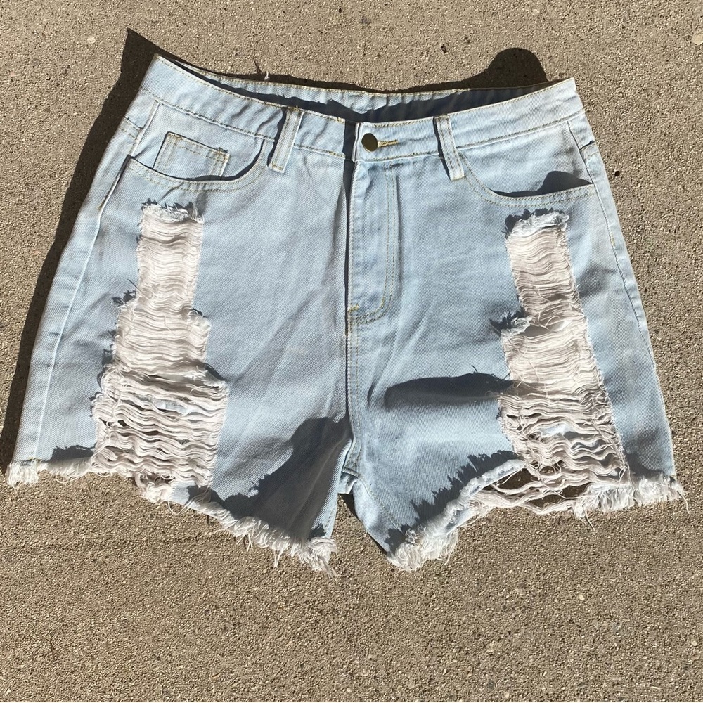 Light blue Jean shorts
